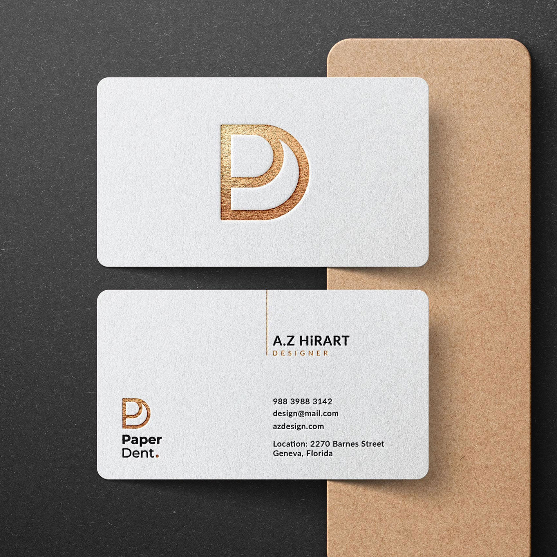 I will design your luxury minimalist business card