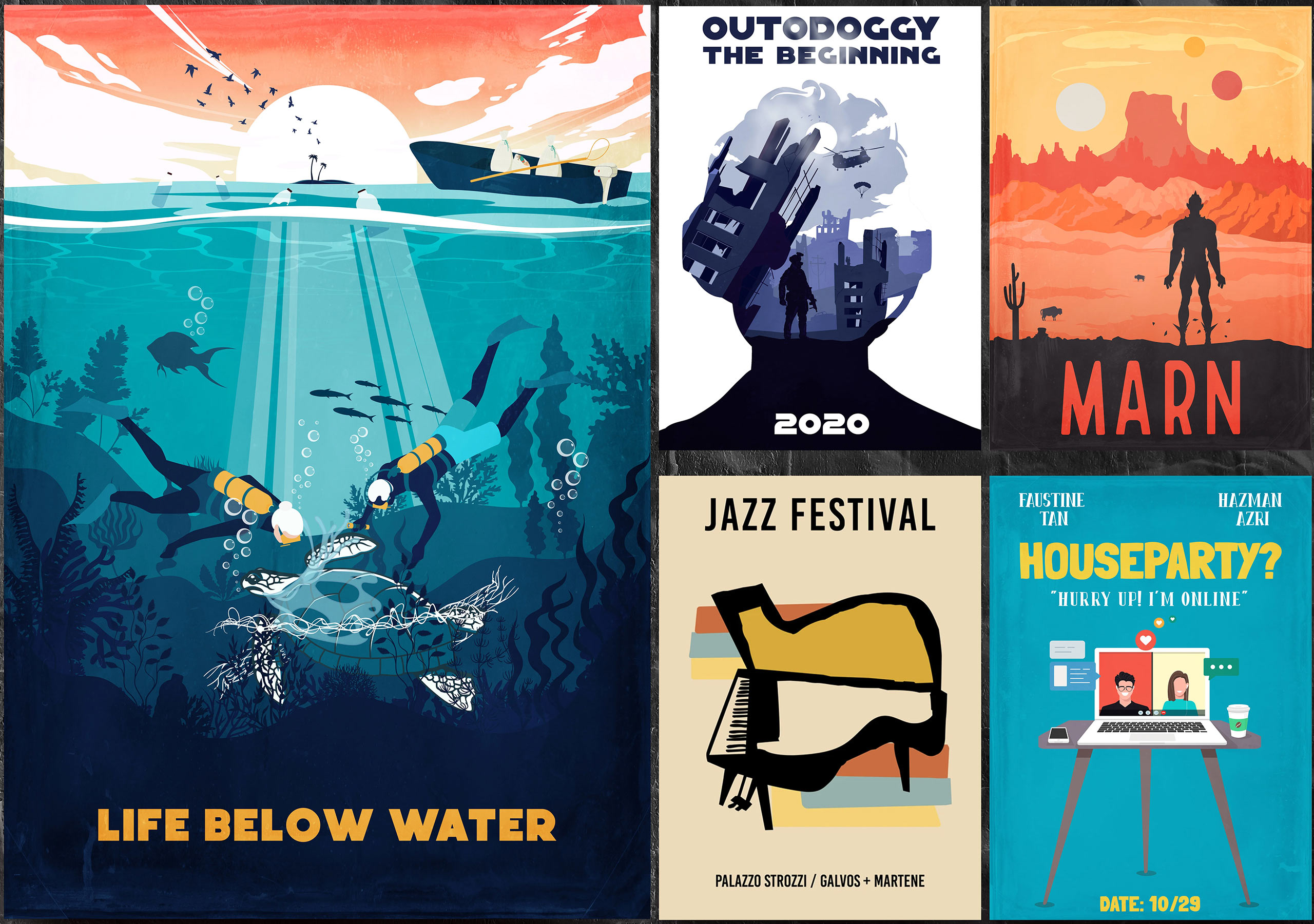 A professional minimalist poster or artwork or cover